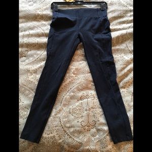 LOFT Denim Seamed Ponte Leggings